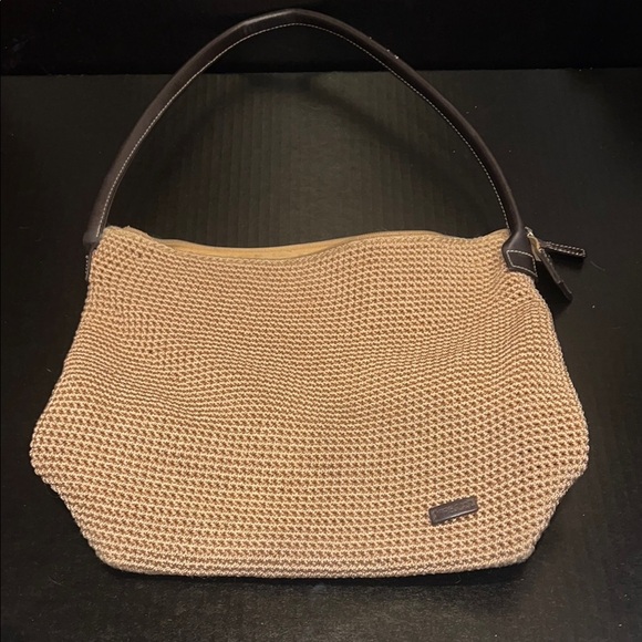 The Sak Woven Handbag in Tan and Brown - Picture 1 of 11
